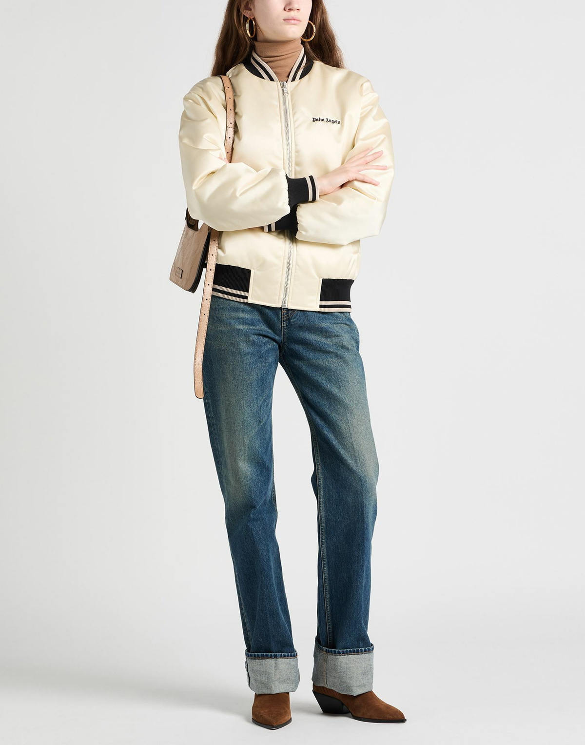 Palm Angels Womens Jacket Cream