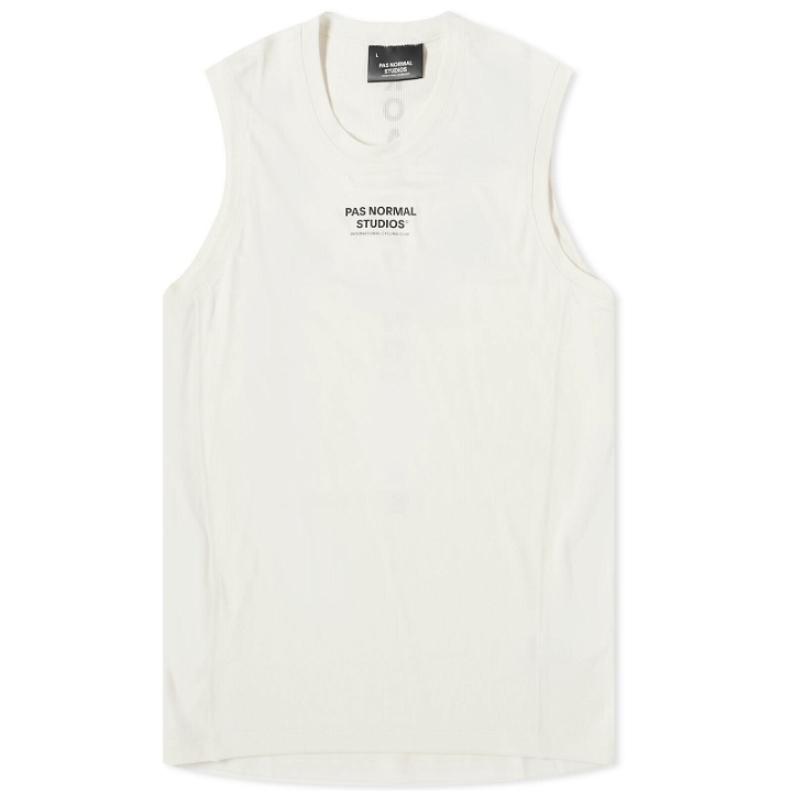 Photo: Pas Normal Studios Men's Mid Weight Sleeveless Base Layer in Off White