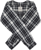 Maison MIHARA YASUHIRO Gray & White Shirt Sleeve Scarf