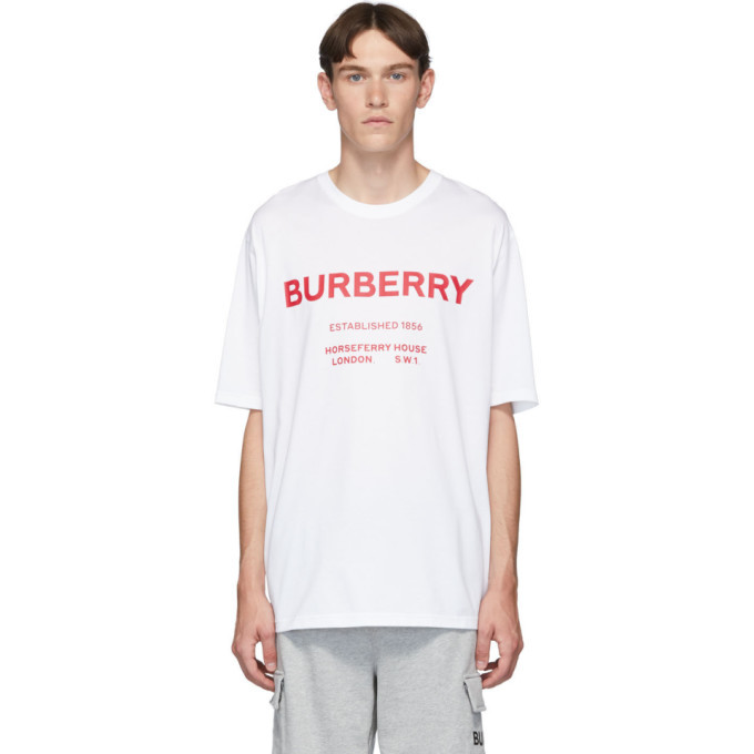 Burberry White Murs T-Shirt Burberry