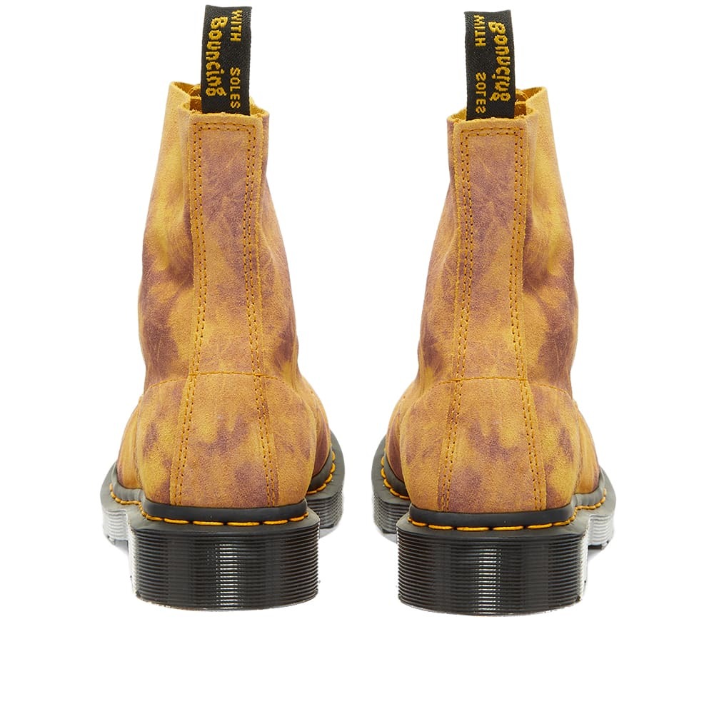 Dr. Martens Women's 1460 Pascal Tie Dye Boot in Burnt Yellow