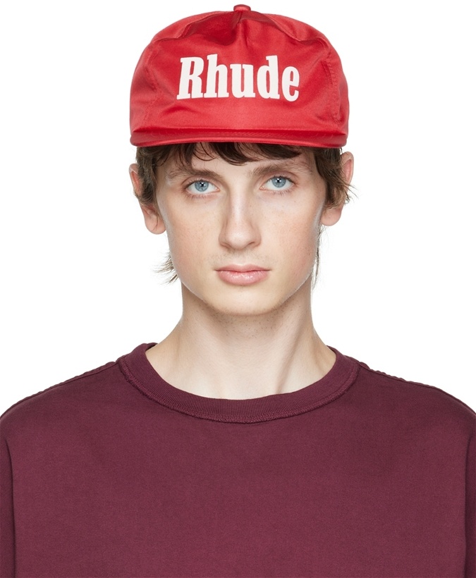 Photo: Rhude Red Bonded Cap