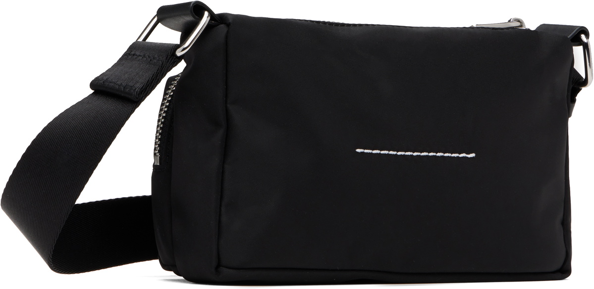 MM6 Maison Margiela Black Nylon Crossbody Bag