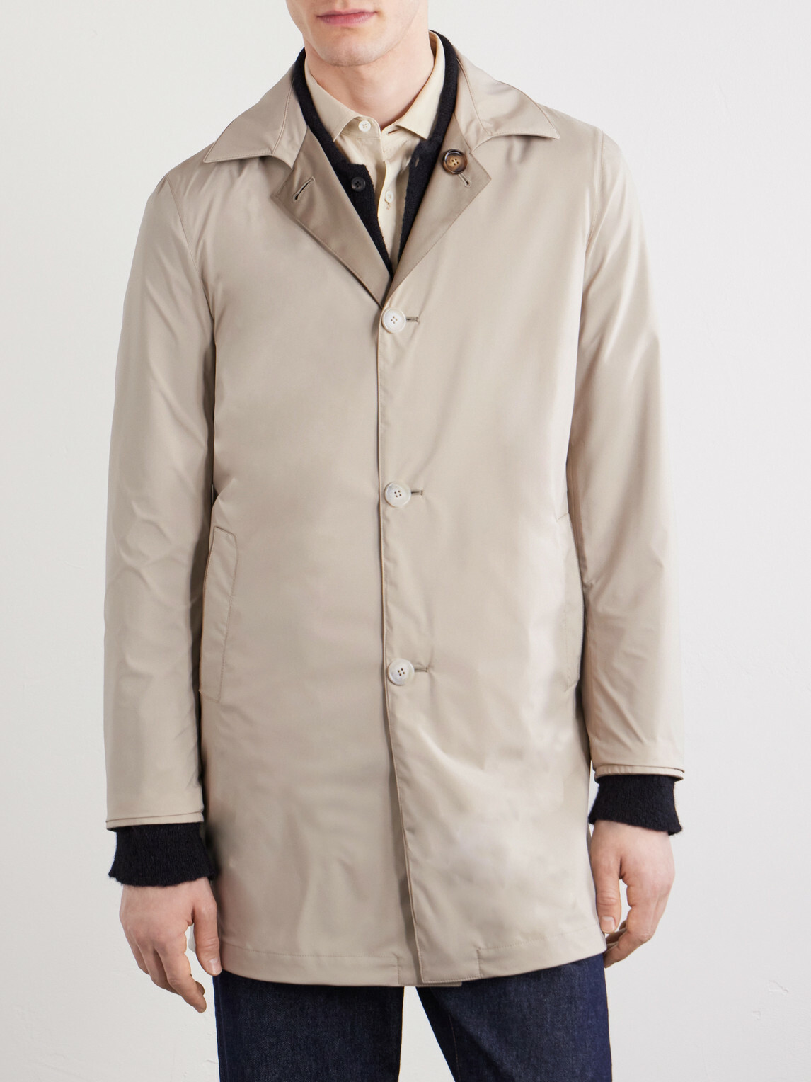 Thom Sweeney - Reversible Wool-Twill Coat - Neutrals