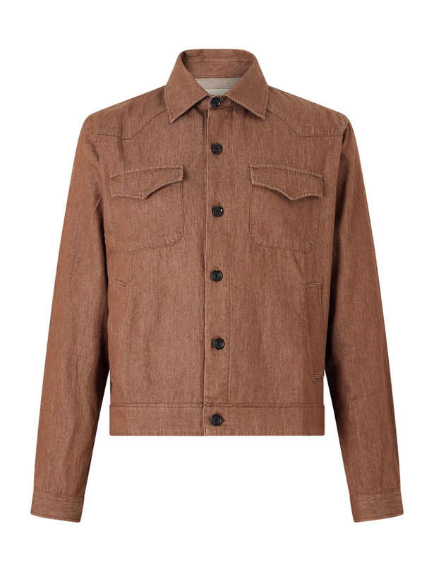 Photo: Oliver Spencer - Witley Organic Cotton Jacket - Brown