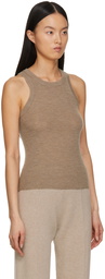 LISA YANG Brown Addison Tank Top