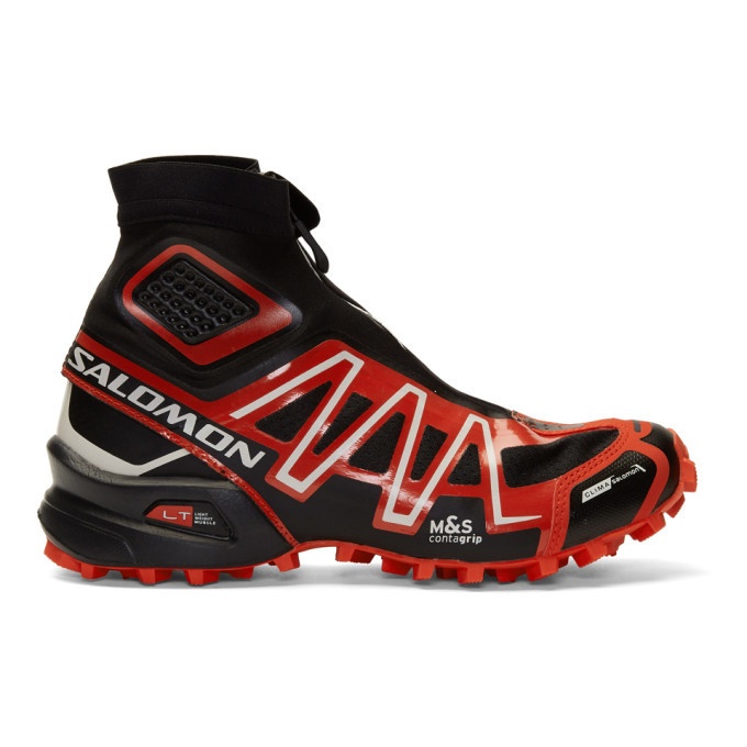 Photo: Salomon Black and Red Limited Edition Snowcross ADV LTD Sneakers