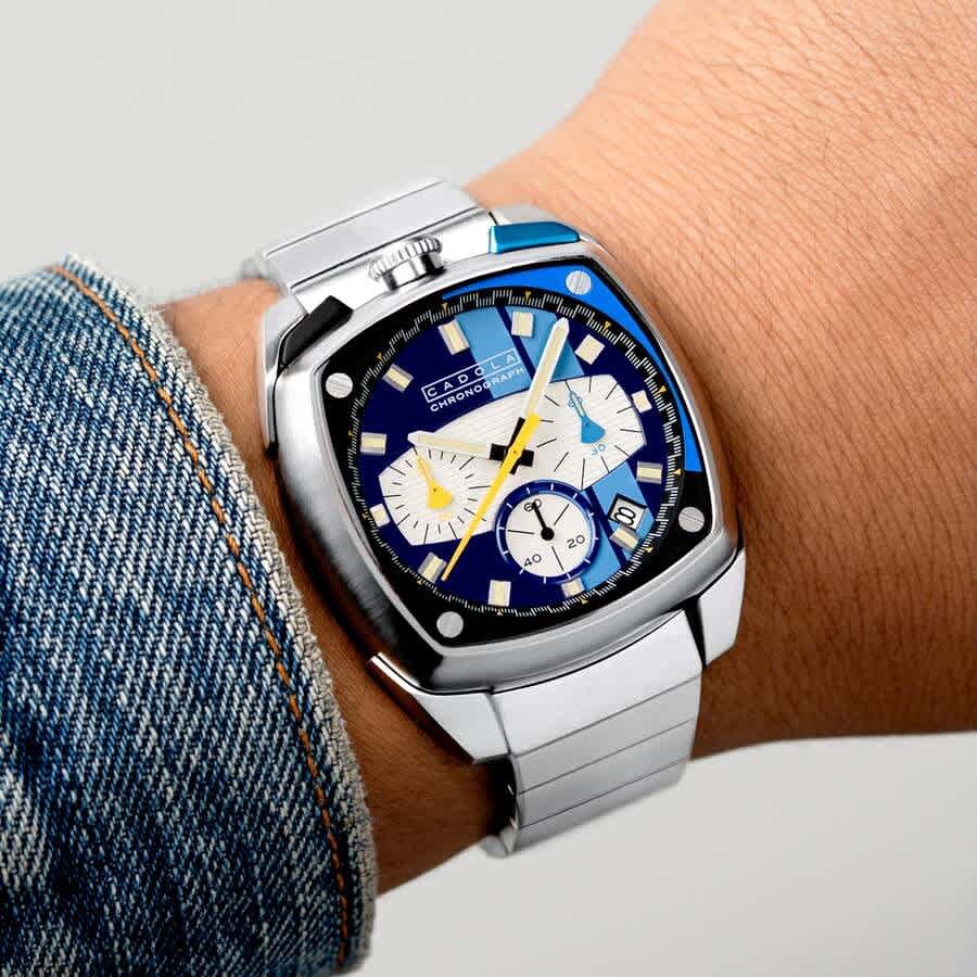 Cadola Taurus Chronograph Quartz Blue Dial Mens Watch CD-1060-33