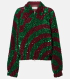 Dries Van Noten Sequined blouson jacket