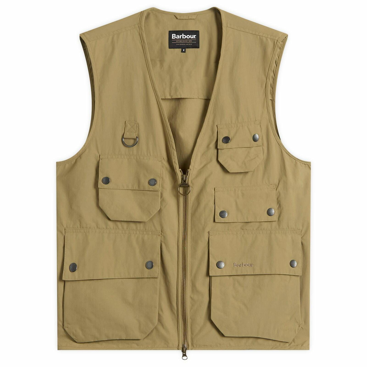 Barbour Men's Heritage + Modified Transport Vest in Golden Khaki