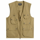 Barbour Men's Heritage + Utility Editor Casual Vest in British Khaki
