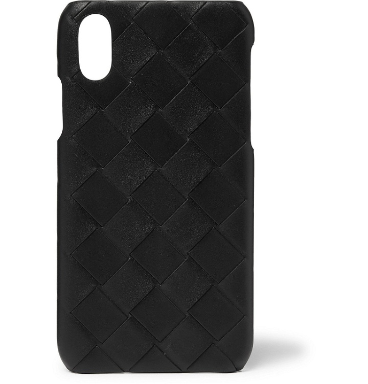 Photo: Bottega Veneta - Intrecciato Leather iPhone X Case - Black