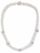 POLITE WORLDWIDE® - Sterling Silver, Pearl and Amethyst Necklace