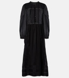 Marant Etoile Gisela lace-trimmed cotton maxi dress