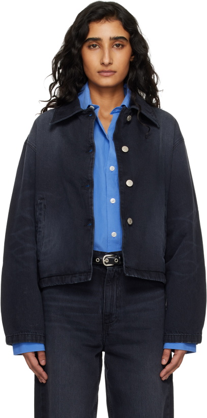 Photo: mfpen Black Decorator Denim Jacket