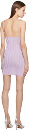 A. ROEGE HOVE SSENSE Exclusive Purple Katrine Minidress