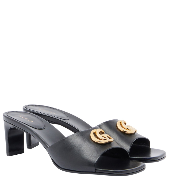 Photo: Gucci Double G leather mules