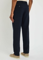 Sunspel Tapered Stretch-wool Trousers Navy