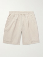 Folk - Assembly Linen and Cotton-Blend Shorts - Neutrals