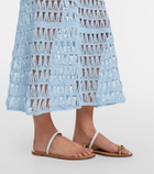 Anna Kosturova Crochet cotton maxi dress