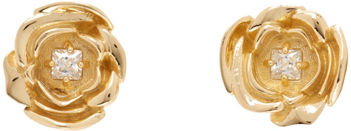 Photo: Hatton Labs Gold Rose Stud Earrings