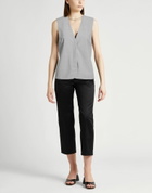 Semicouture Womens Tailored Vest in Grey