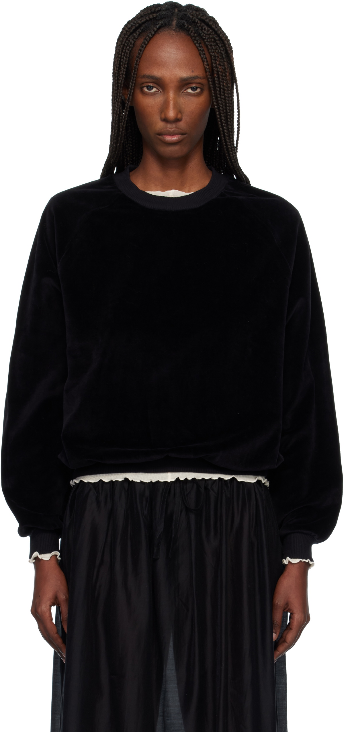 Baserange Black Rim Raglan Sweatshirt