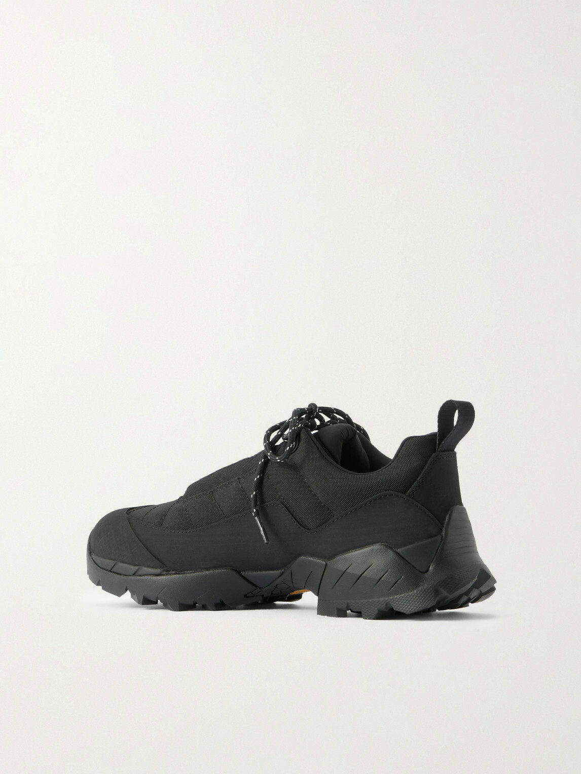 ROA - Katharina Rubber and Leather-Trimmed Mesh Hiking Sneakers - Black
