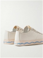 Visvim - Seeger Leather-Trimmed Canvas Sneakers - White
