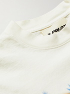 POLITE WORLDWIDE® - Shroom Printed Cotton-Jersey T-Shirt - White