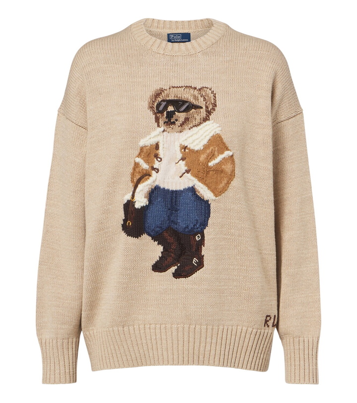 Photo: Polo Ralph Lauren Polo Bear cotton, wool, and cashmere sweater
