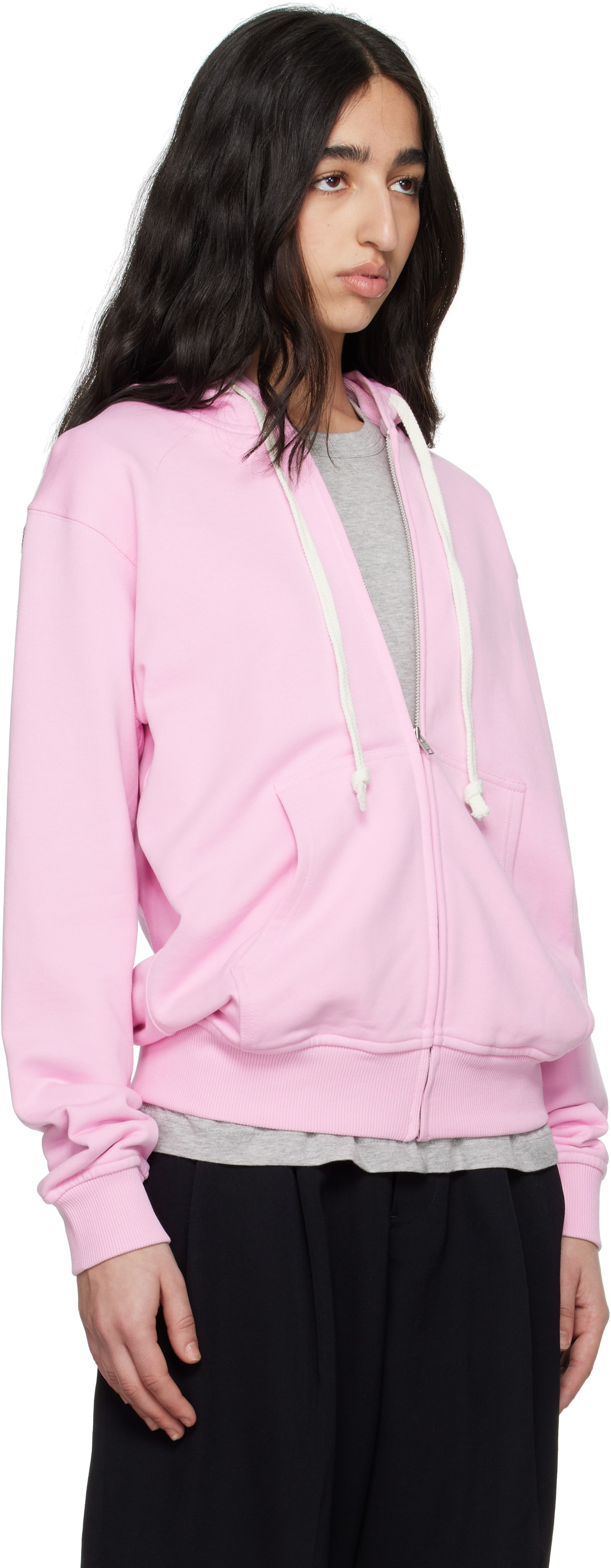 Comme des Garçons Shirt Pink Zip Hoodie