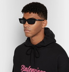 Balenciaga - Rectangular-Frame Acetate Sunglasses - Black