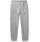Nike - Sportswear Club Tapered Fleece-Back Cotton-Blend Jersey Sweatpants - Gray