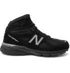 New Balance - 990v4 Suede and Mesh High-Top Sneakers - Men - Black