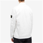 Stone Island Men's Stretch Cotton Double Pocket Shirt Jacket in White