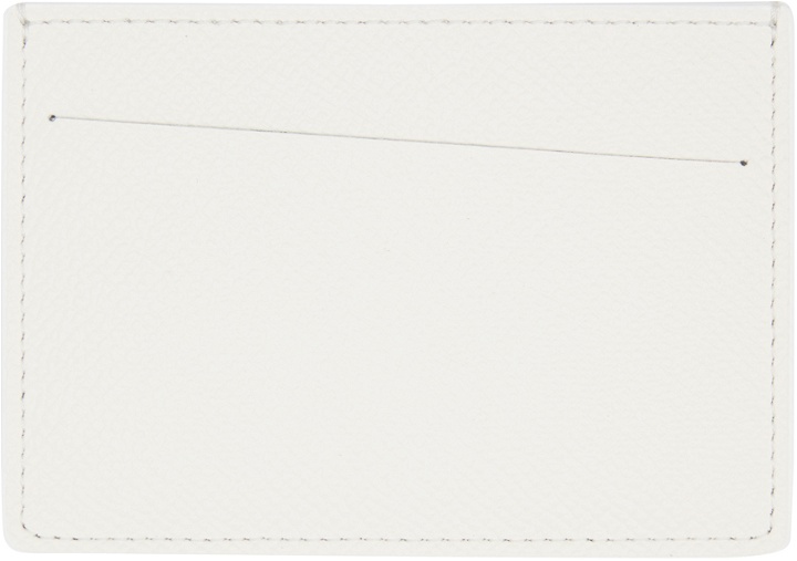 Photo: Maison Margiela White Small Leather Card Holder