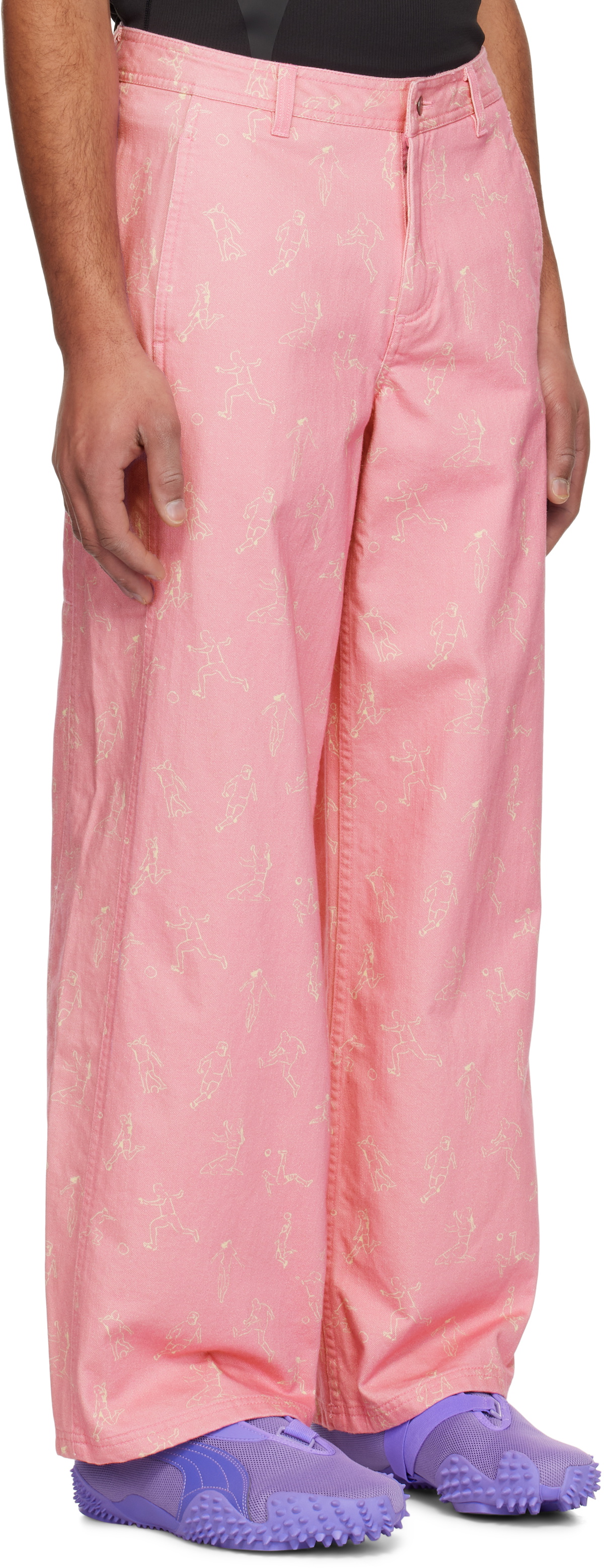 KidSuper Pink PUMA Edition Doodle Jeans