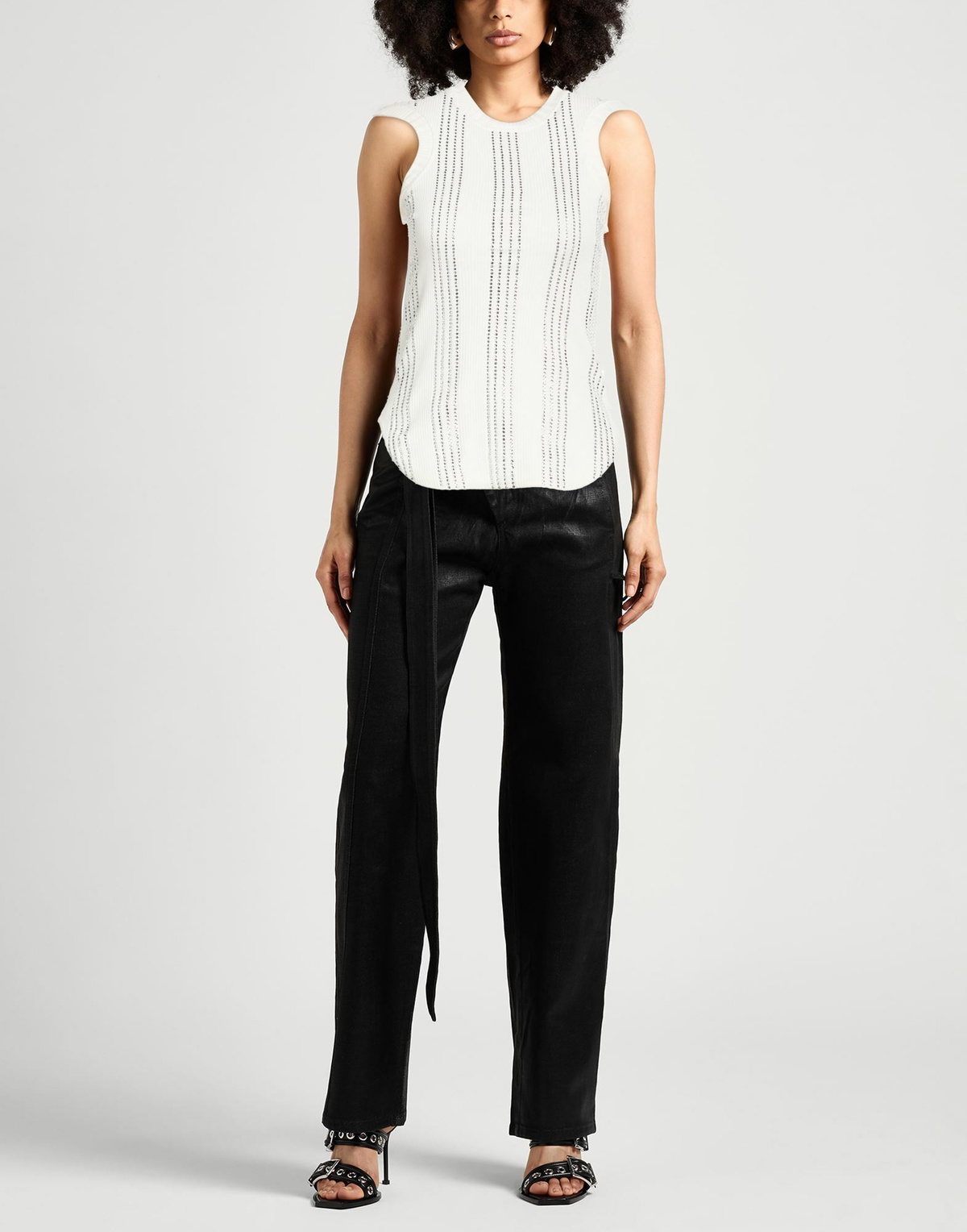 The Attico Womens Top Ivory