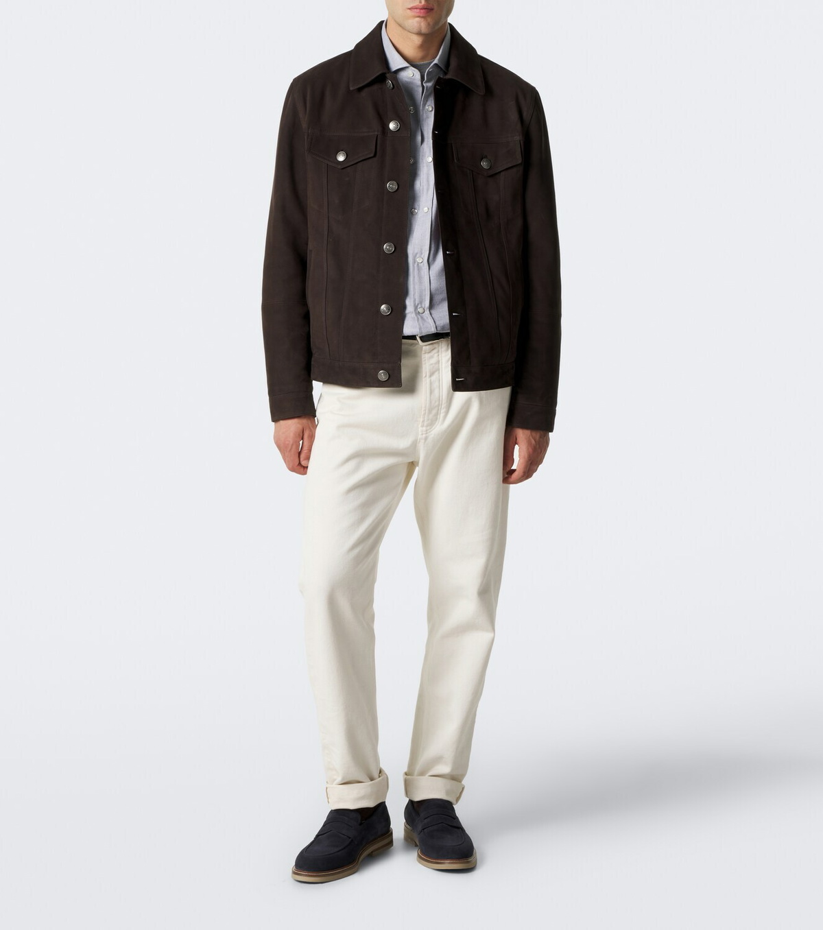 Brunello Cucinelli Suede penny loafers