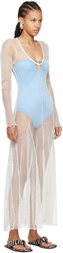 Gimaguas Off-White Rete Maxi Dress