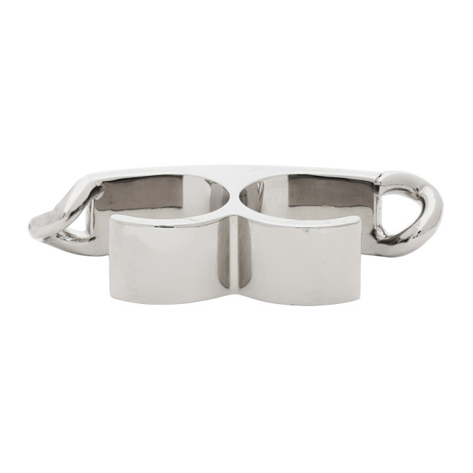 Maison Margiela Silver Double Ring Maison Margiela