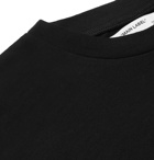 Off-White - Embroidered Cotton-Jersey T-Shirt - Black