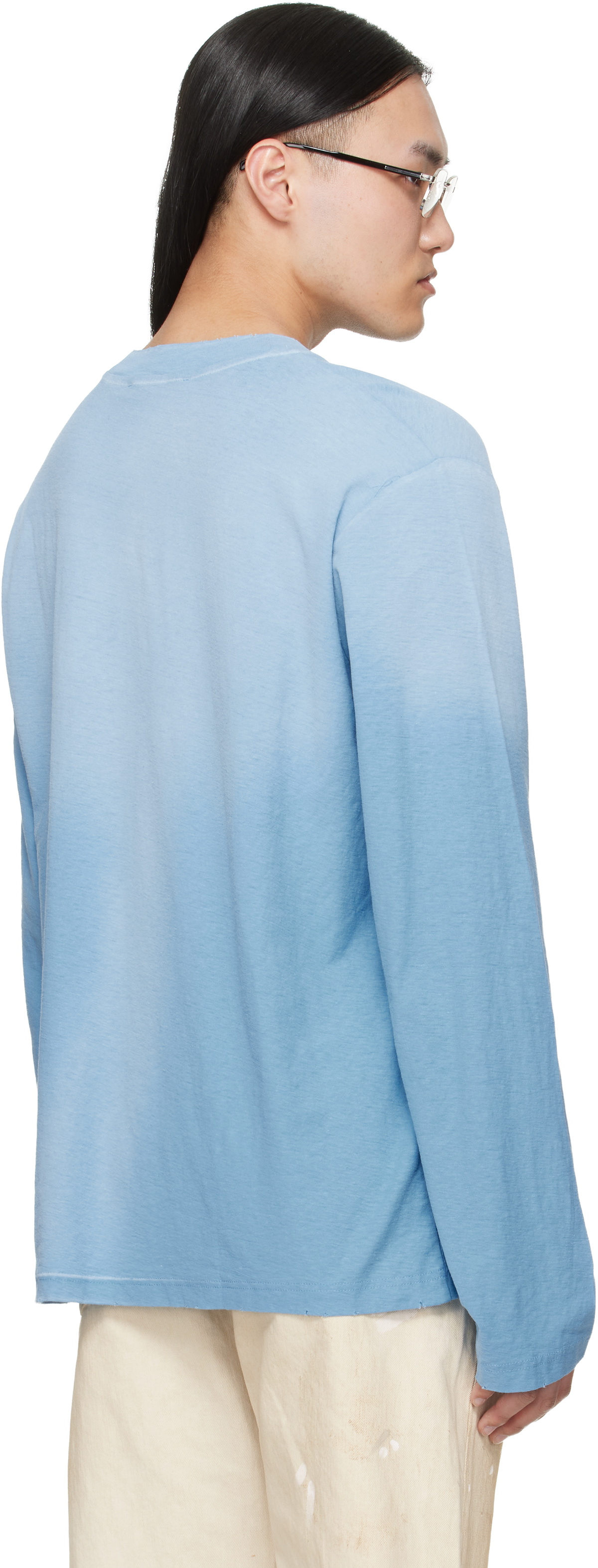 Acne Studios Blue Sprayed '1996' Logo T-shirt