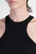 ANDREĀDAMO Tank Top In Black Polyamide