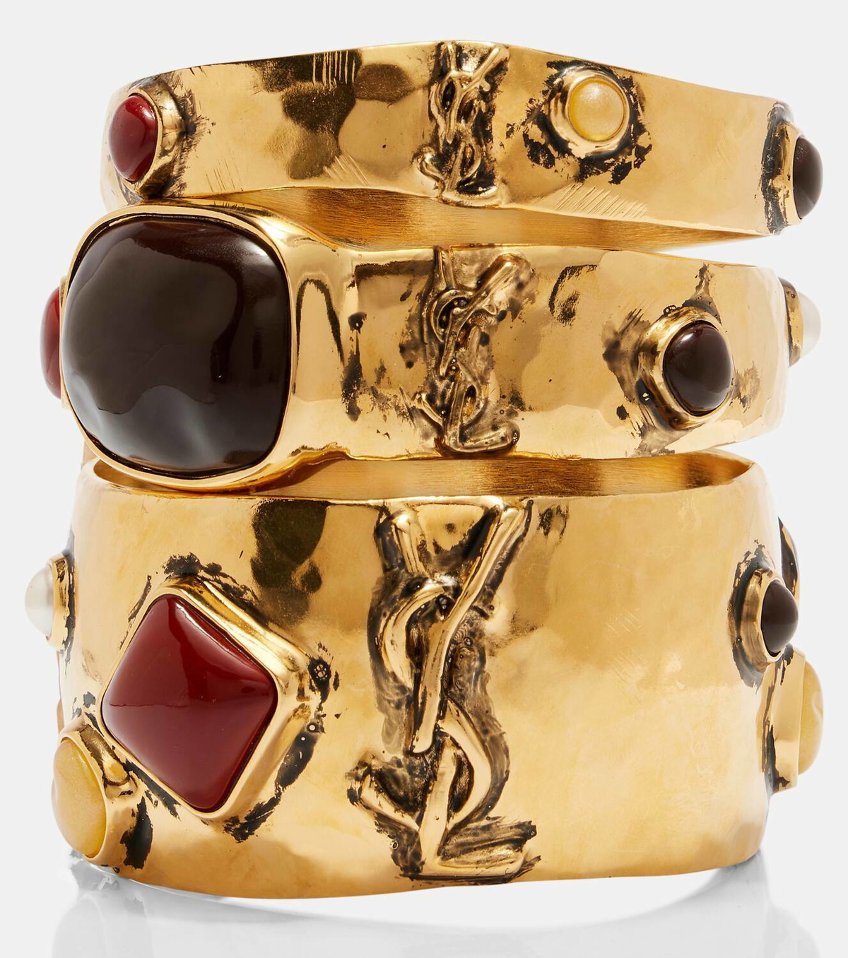 Saint Laurent Cassandre Cabochon bangles