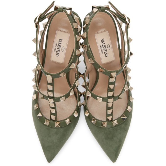 Suede store valentino rockstud