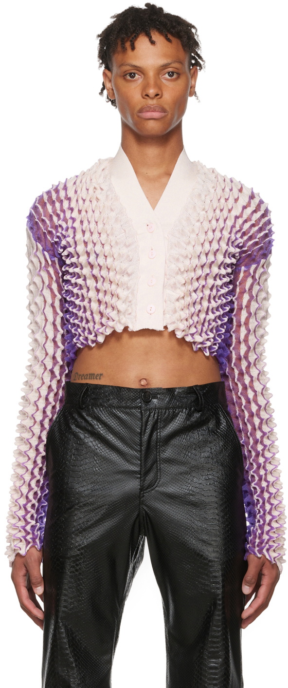 Chet Lo SSENSE Exclusive Purple Midnight Cardigan