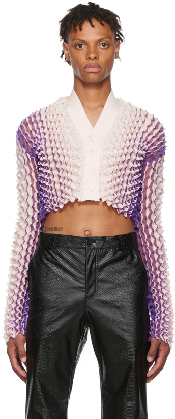 Photo: Chet Lo SSENSE Exclusive Purple Midnight Cardigan