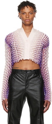 Chet Lo SSENSE Exclusive Purple Midnight Cardigan